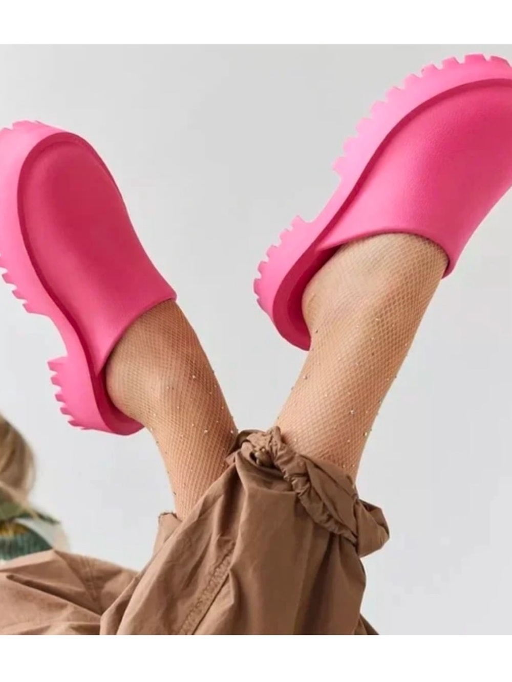 Free People Hot Pink Clogs